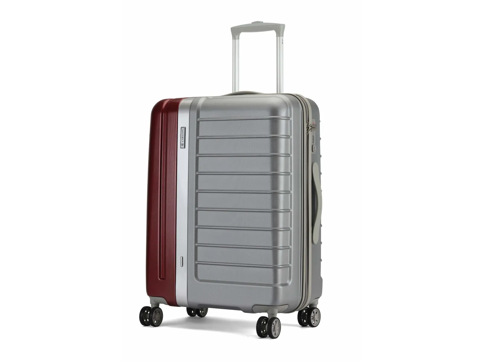 Kuffert Carlton Duo-tone hardcase 55 cm silver/bordeaux