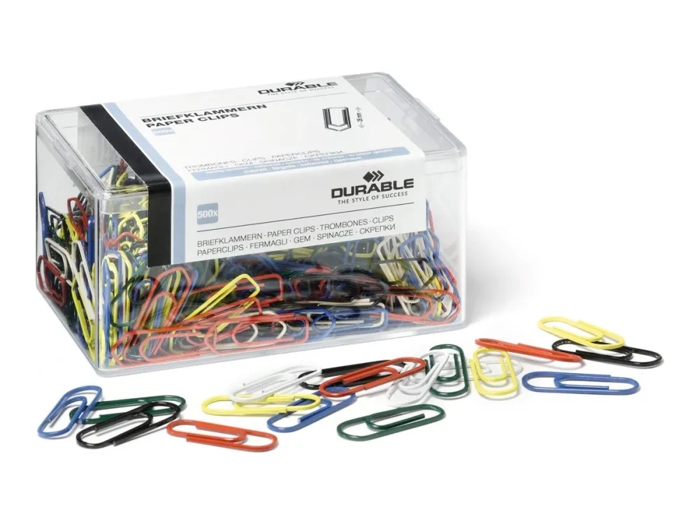 DURABLE - Binders - round - 26 mm - metall - lakkert - assorterte farger - pakke av 500