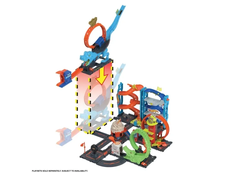 Mattel Hot Wheels-sett Dinosaur with a loop