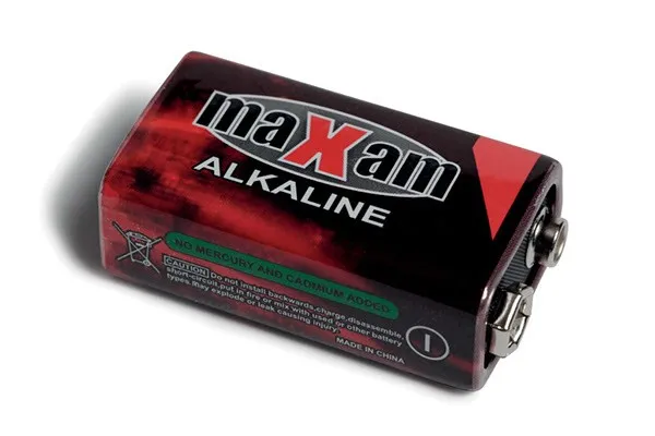 WITTMAX 9V/6LR61 alkaliske batteri Maxam, 1 stk i blister