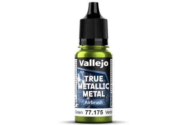 Vallejo 77.175 True Metallic Airbrush Amber Green (18 ml)