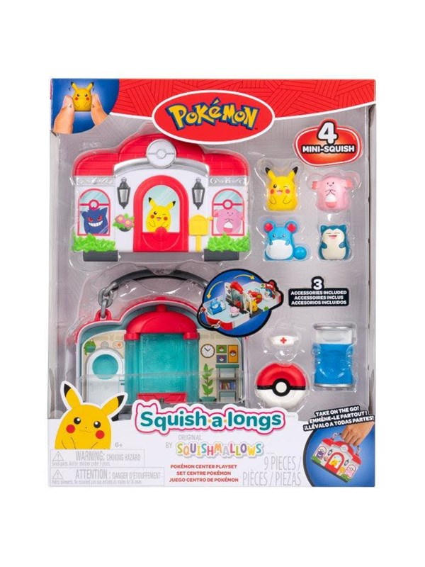 Squishalongs Pokemon Center Playset
