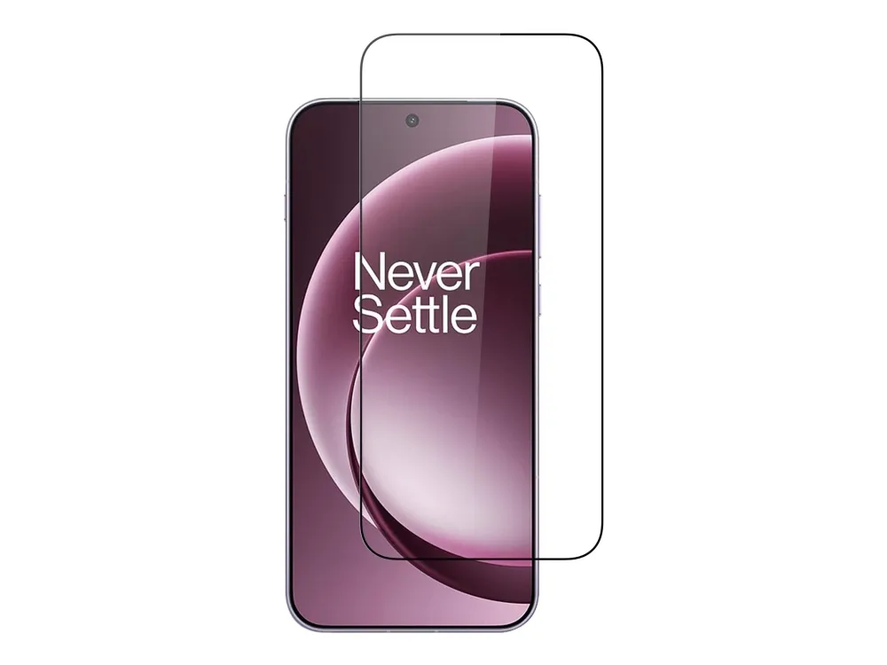 Screenor - Skjermbeskyttelse for mobiltelefon - full deksel - glass - rammefarge svart - for OnePlus 15