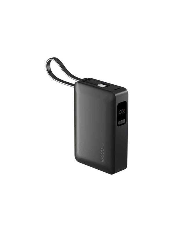 Insmat power bank - 2 x USB-C USB - 30 Watt Nødlader - Svart - 10000 mAh