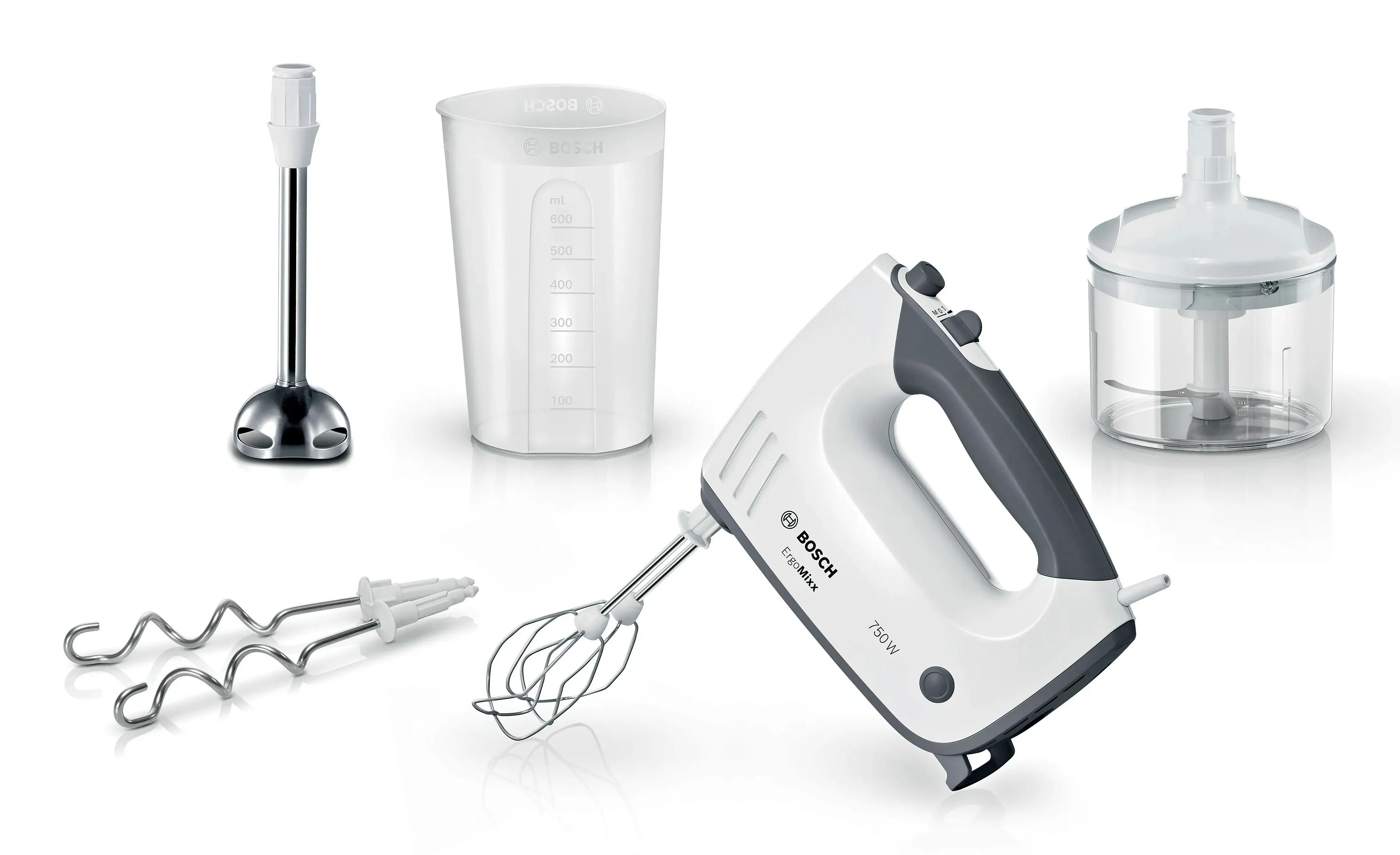 Bosch ErgoMixx håndmikser MFQ37480 hvit