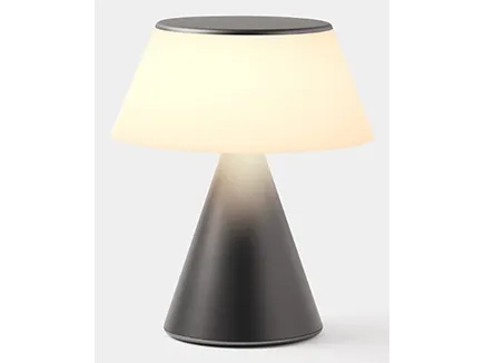 LEXON Luma L, Grå, Metallisk, Akrylonitril-butadien-styren (ABS), Aluminium, Glass, Soverom, Barnerom, Korridor, Bord, Kontor, IPX4, 1 ampuller, LED