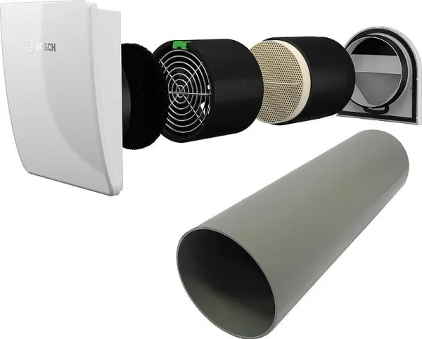 Bosch Vent 2000D m.yderskærm - Vent 2000 D decentral ventilationsenhed