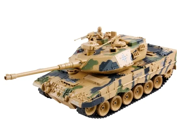 ZEGAN German Leopard 2 Fjernstyret Airsoft Tank 1:18, 2.4G