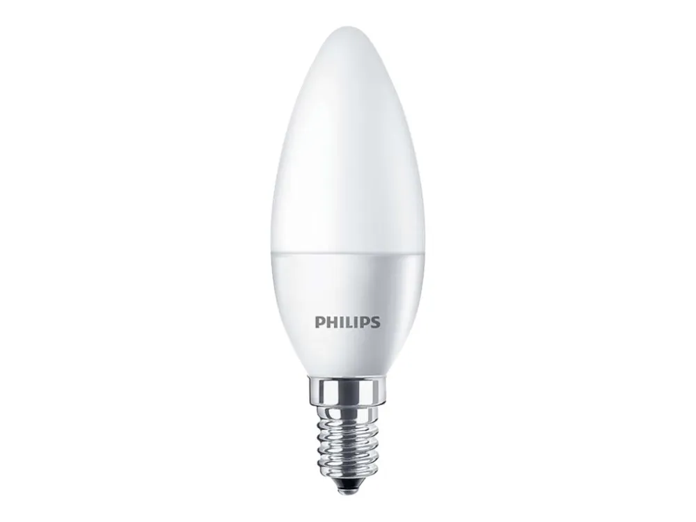 Philips CorePro LEDcandle - LED-lyspære - form: B35 - mattslipt finish - E14 - 4 W (ekvivalent 25 W) - klasse A+ - varmt hvitt lys - 2700 K