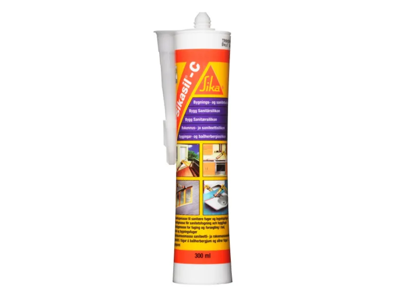 Sikasil C hvid 300 ML patron