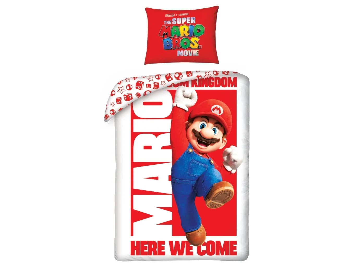 Super Mario Bros Movie Sengetøj 140 x 200 cm - 100 procent bomuld
