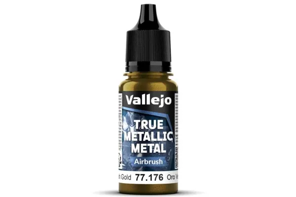 Vallejo 77.176 True Metallic Metal airbrush Greenish Gold 18 ml