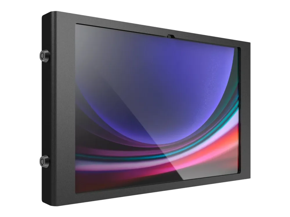 Compulocks Galaxy Tab S9 Ultra 14.6 Apex Enclosure Wall Mount - Innhegning - bærbar, eksponert front/bak kamera og sensorer - for nettbrett - låsbar - metallramme - svart - gulvstativmonterbar - for Samsung Galaxy Tab S10 Ultra, Tab S11 Ultra, Tab S9 Ultra