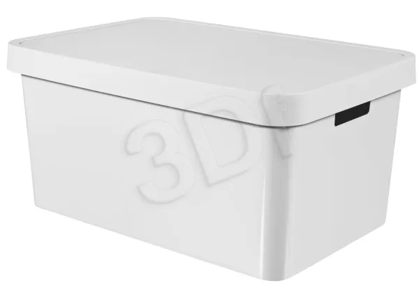Curver oppbevaringsboks INFINITY 45L hvit med lokk
