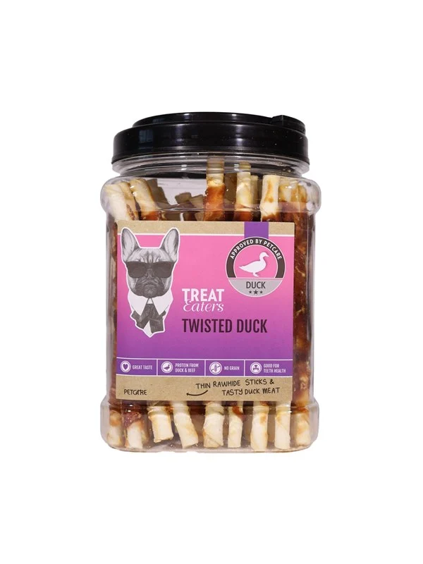 Treateaters Dogsnack Twisted duck 400g