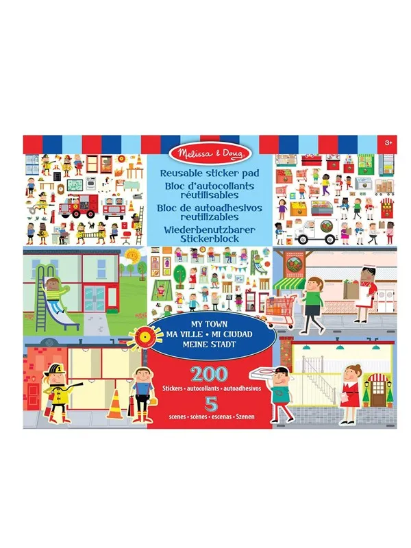 Melissa & Doug Reusable Sticker Pad My Town