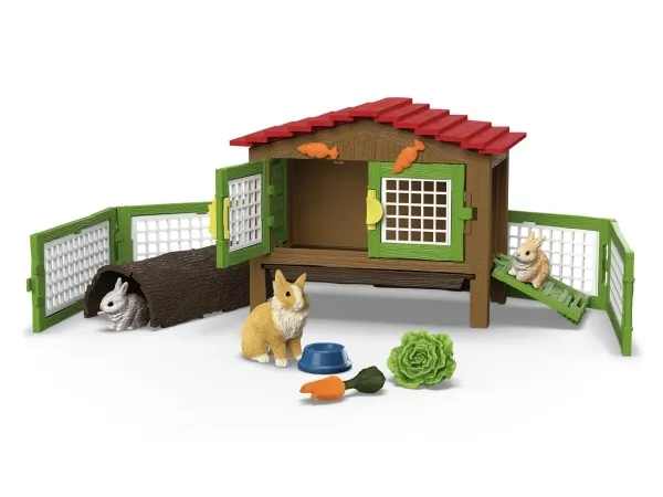 Schleich Farm World Rabbit Hutch