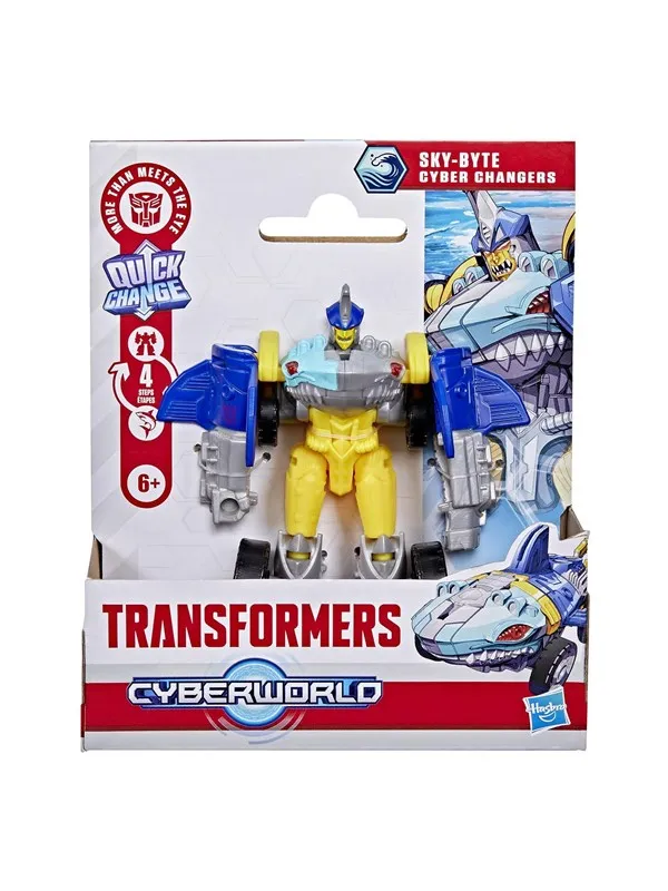 Transformers Cyberworld 4in Figure Cyber Changer Sky-Byte