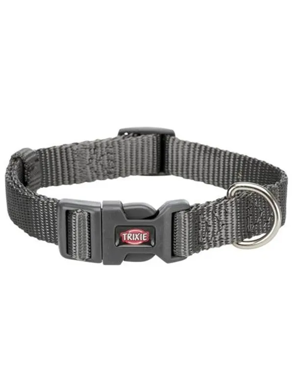 Trixie Premium collar XXS-XS: 15-25 cm/10 mm graphite