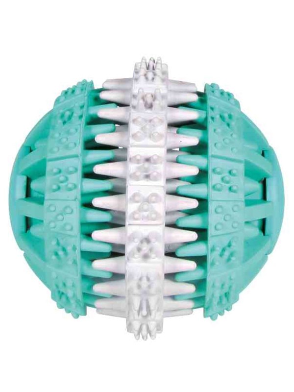 Trixie Dog Toy Denta Fun Ball Rubber Mint Flavour 7cm