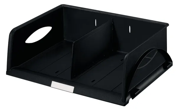 Leitz Standard - Brevbakke - 2 rom - for A4 (210 x 297 mm) - svart