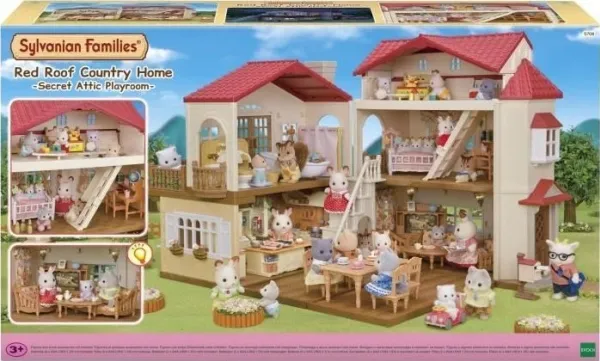 Sylvanian Families Lekesett Sylvanian Families Red Roof Country Home Miniature Rabbit House