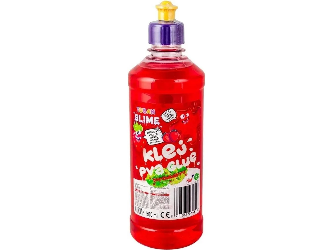 TUBAN PVA-lim spray, jordbær rød 500 ml TU3481 34818
