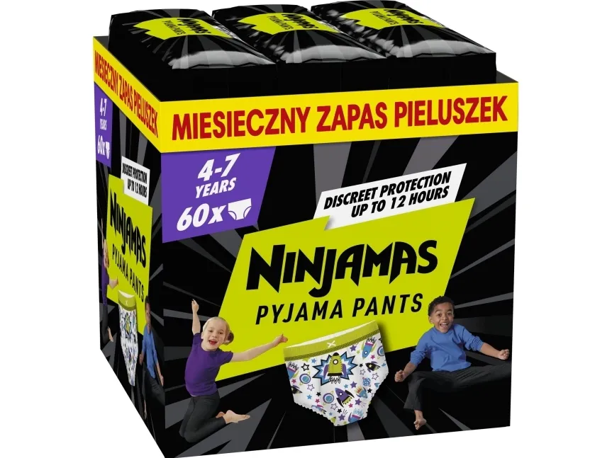 Pampers Ninjamas bleier str. XXL 60 stk. gutt