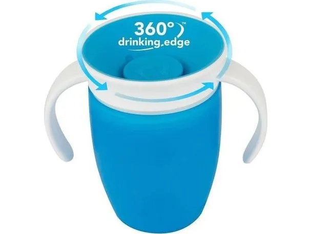 MUNCHKIN treningskopp MIRACLE 360, blå, 6 m+, 207 ml, 90101