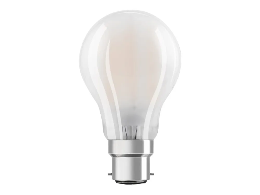 OSRAM LED STAR - LED-filamentlyspære - mattslipt finish - B22d - 6.5 W (ekvivalent 60 W) - klasse E - varmt hvitt lys - 2700 K