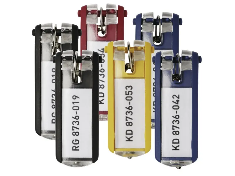 Nøglebrik Durable Key Clip ass. farver (24 stk.)