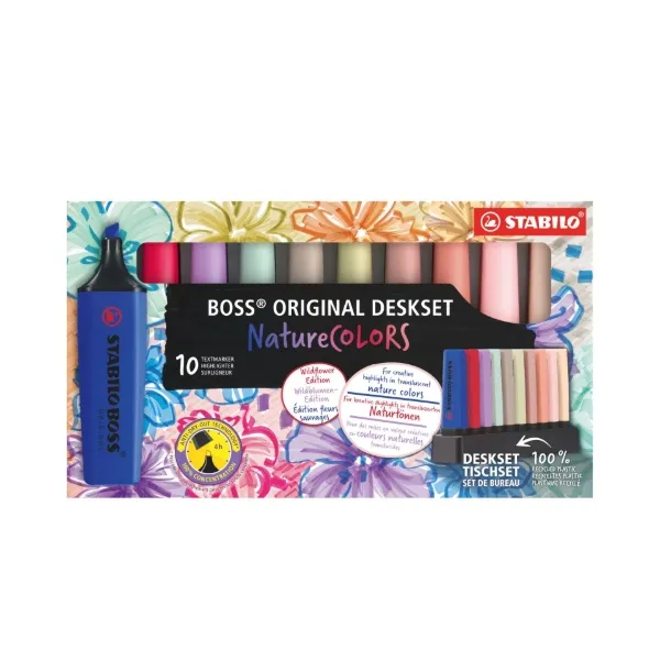 Stabilo Boss Nature Colors Wildflower utgave med 10 stk.