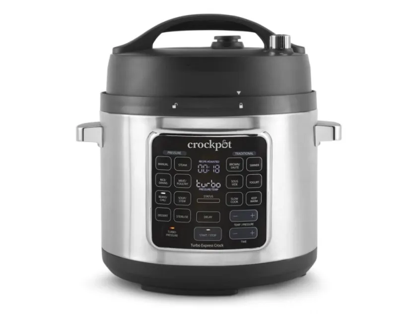 Crock-Pot CSC062X, 5,6 l, 1400 W, Svart, Rustfritt stål, 7 person(er), Knapper, Berøringskontroll, Manuell