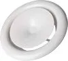 indbl.ventil Ø125mm - RAL 9010 inkl.ramme