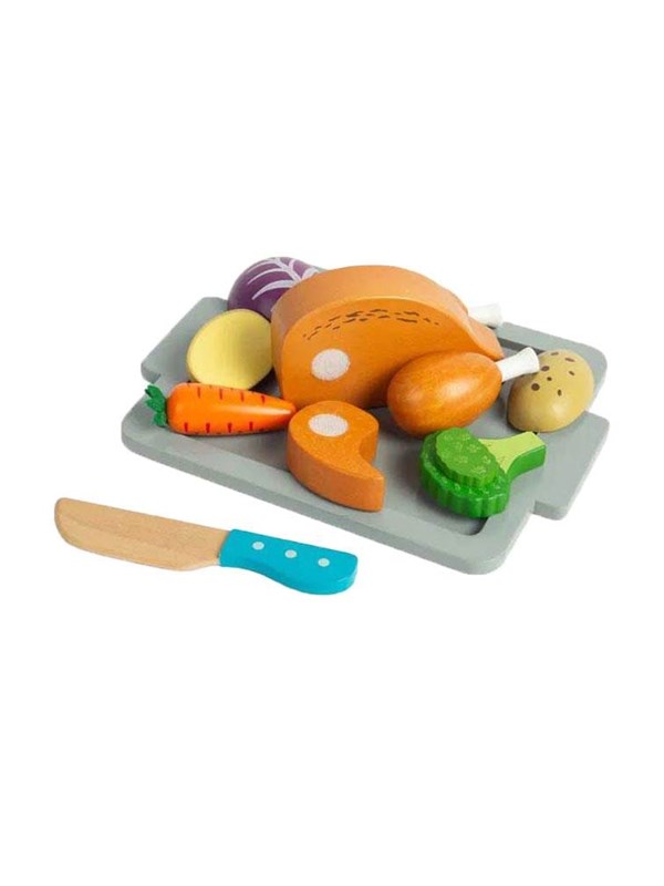 Bigjigs Wooden Roast Dinner Playset 12pcs.