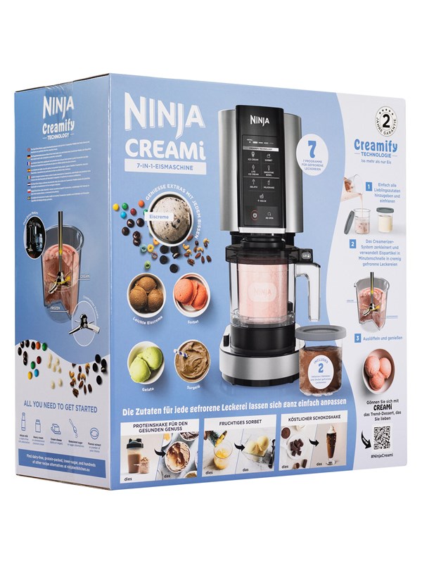 Ninja Ismaskin Creami NC302EU - ice cream maker - black / silver
