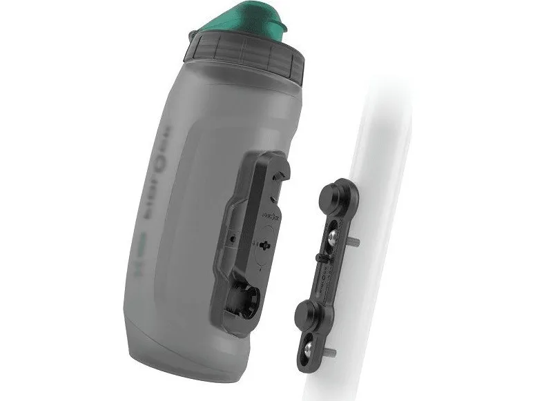 Drikkeflaske med holder Fidlock Twist 590 antibakteriell sett + BB, svart