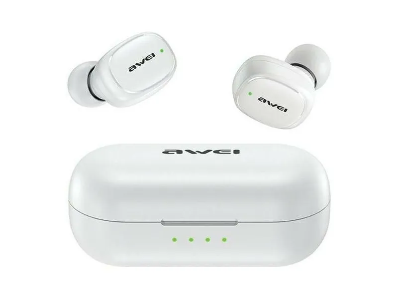 Awei T13 Pro TWS trådløse hodetelefoner hvit (AWE000177)