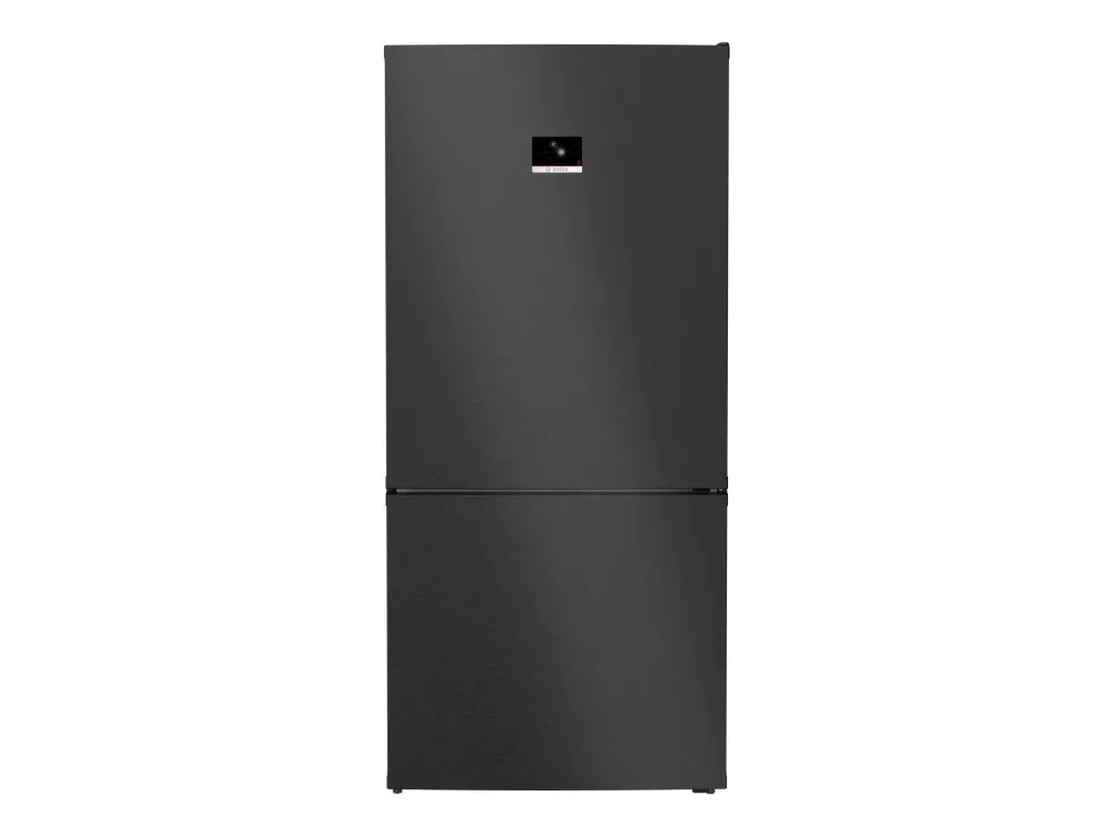 Bosch Serie | 8 KGP86AXB0N - Kjøleskap/fryser - bunnfryser - Wi-Fi - bredde: 86 cm - dybde: 81 cm - høyde: 186 cm - 621 liter - Klasse B - brushed black steel