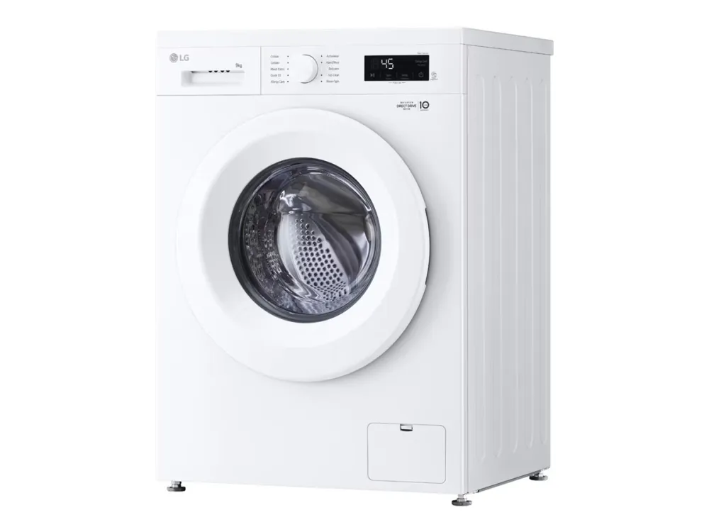 LG F4X1009NWK - Vaskemaskin - Wi-Fi - bredde: 60 cm - dybde: 59 cm - høyde: 85 cm - frontileggelse - 9 kg - 1400 rpm - glanshvit