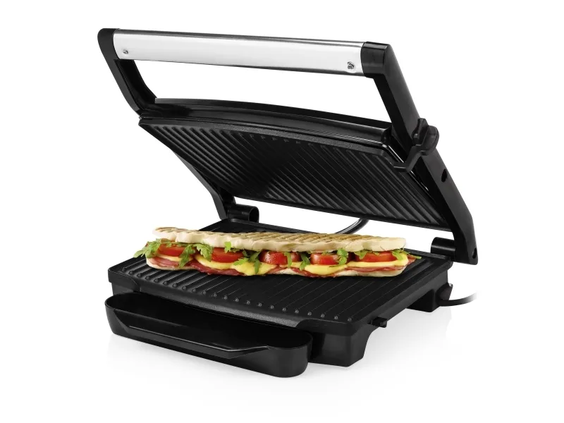 Princess 112415, Svart, Rustfritt stål, Rektangulær, Griddle, 300 x 240 mm, Låsbart lokk