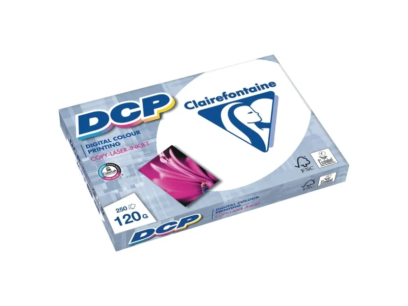 Clairefontaine DCP, Laser-/Inkjet-utskrift, A3 (297x420 mm), 250 ark, 120 g/m², Hvit, 128 µm