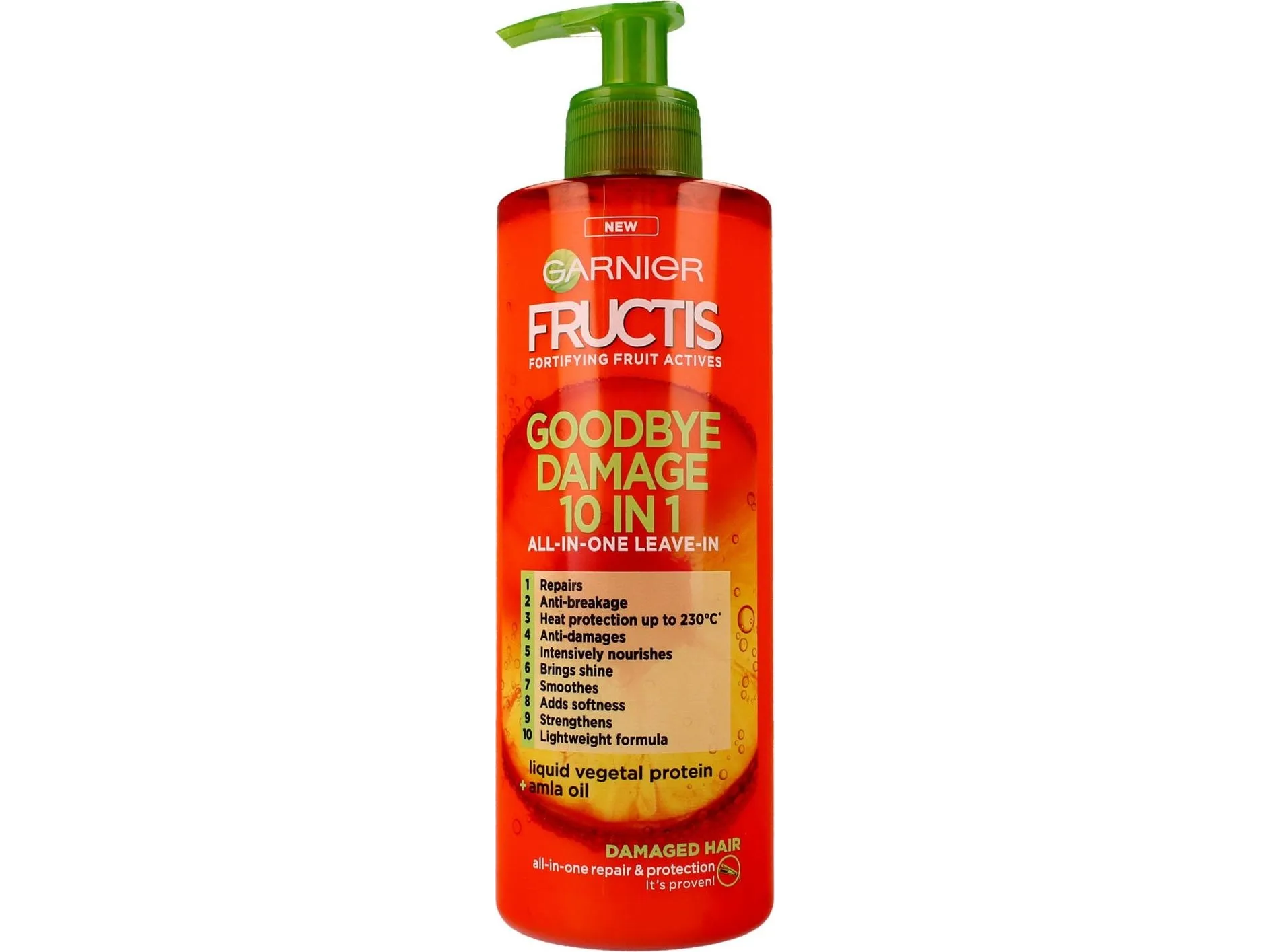 Garnier Fructis Goodbye Damage 10 In 1 All-In-One Leave-In Conditioner For Damaged Hair - 400ml