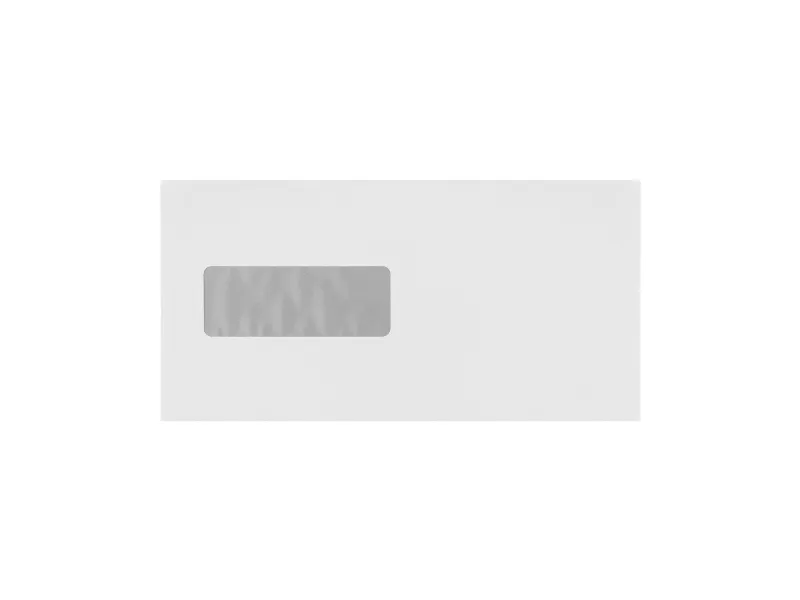 Kuverter M65 m/rude 90g Peel & Seal 110x220 mm hvid - (25 stk.)