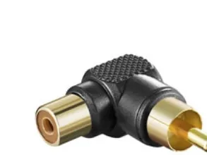 Goobay 11685, RCA, RCA, Svart, Gull