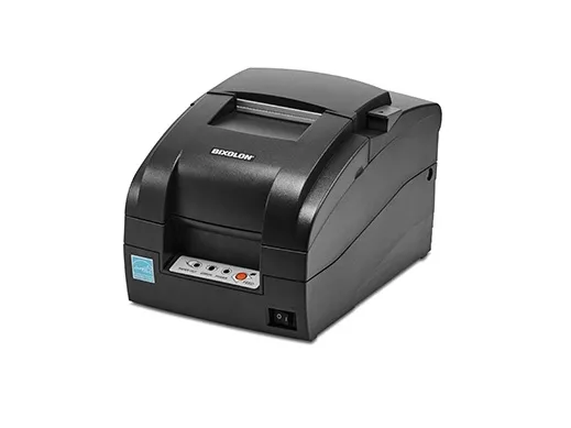Bixolon SRP-275IIIA kvitteringsskriver - tofarget (monokrom) - punktmatrise - rull (7,65 cm) - 80 x 144 dpi - 9-pinners - opptil 5,1 linjer/sek - USB 2.0, seriell - riveskant - mørkegrå (SRP-275IIIAOSG)