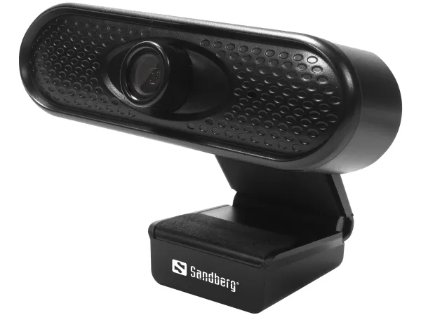 Sandberg USB Webcam 1080P HD - Nettkamera - farge - 2 MP - 1920 x 1080 - 1080p - lyd - USB 2.0