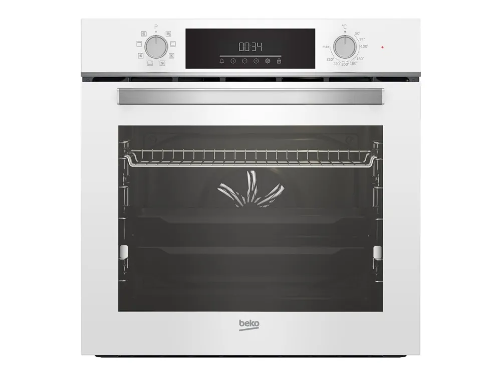 Beko BBIM14300WMS - Ovn - med dampfunksjon - innebygd - fordypning - bredde: 56 cm - dybde: 55 cm - høyde: 59 cm - med selvrens - Klasse A - hvit