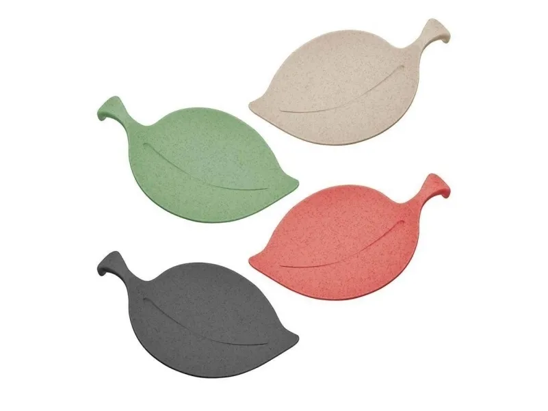 koziol 3556116, Snacksbolle, Bladformet, Plast, Koral, Krem, Grønn, Grå, Personlig, 1 person(er)