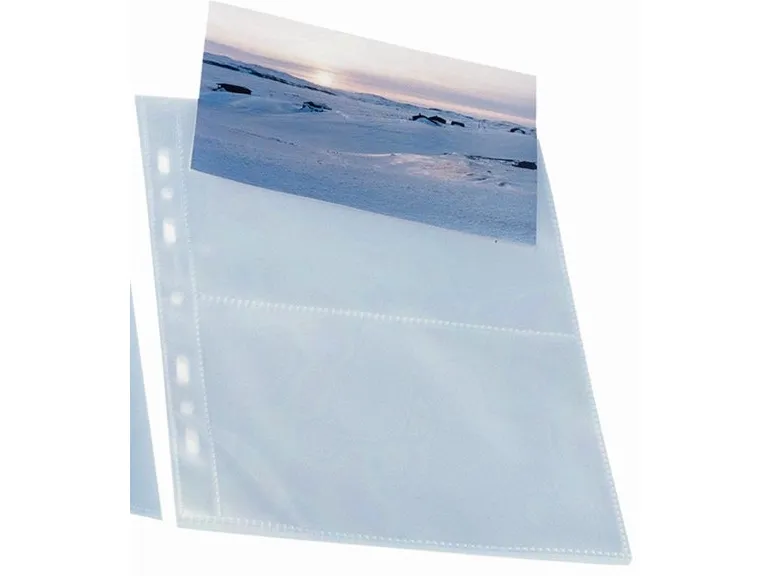 Bantex A5 Postkortlomme 10x15 cm, transparent - (10 stk.)